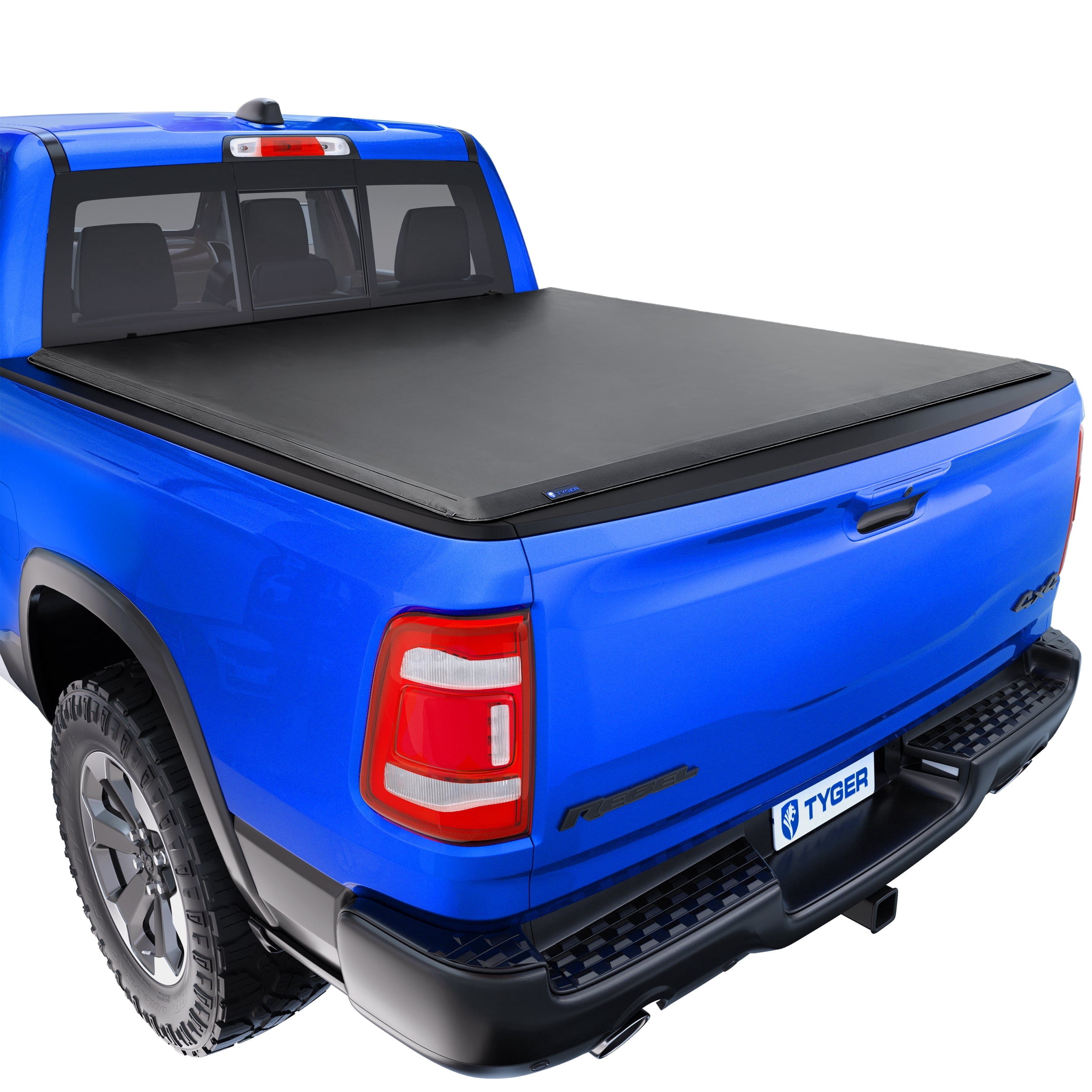 Tyger Auto T1 Soft Roll-up Truck Bed Tonneau Cover Compatible with 2019-2025 Ram 1500 New Body (Not Fit 19-25 Classic) | 5'7" (67") Bed | TG-BC1D9046