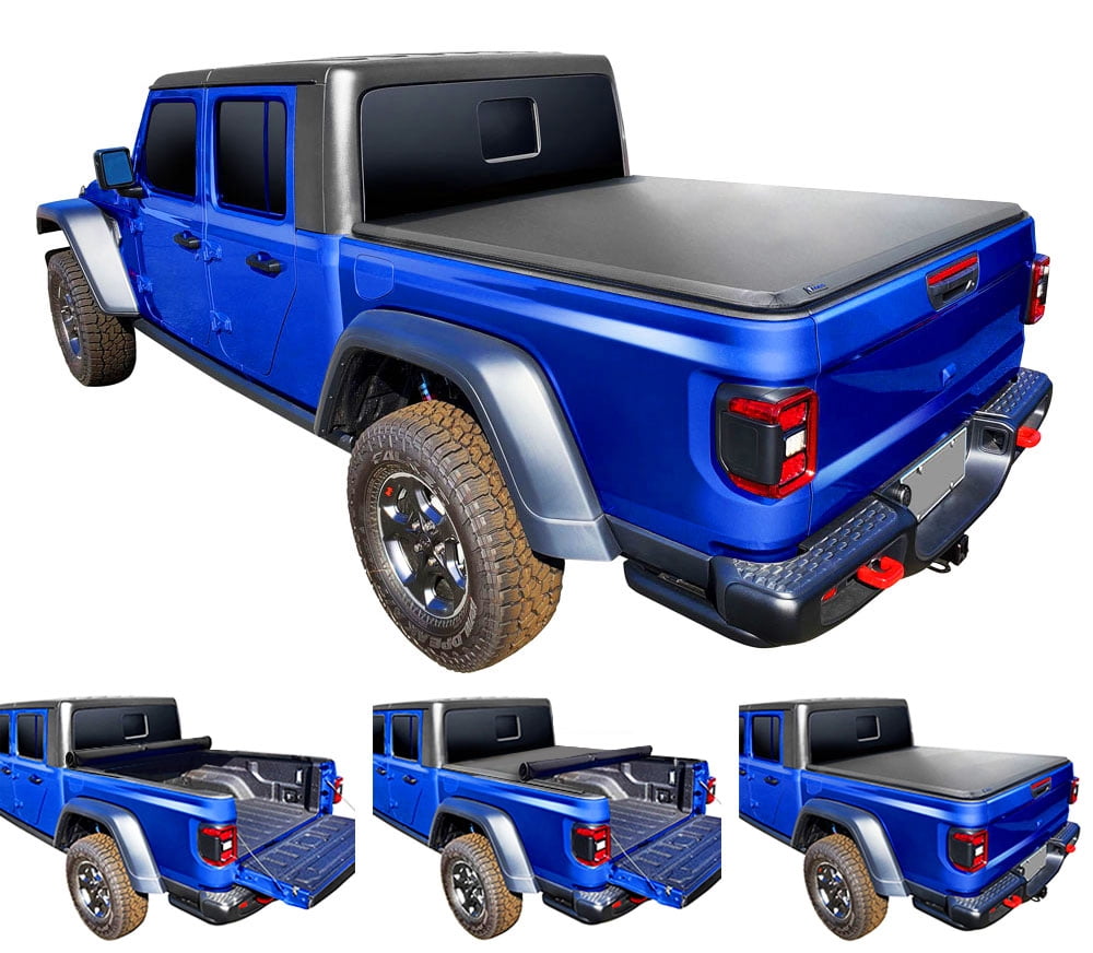 Tyger Auto T1 Soft Roll up Truck Bed Tonneau Cover Compatible with
