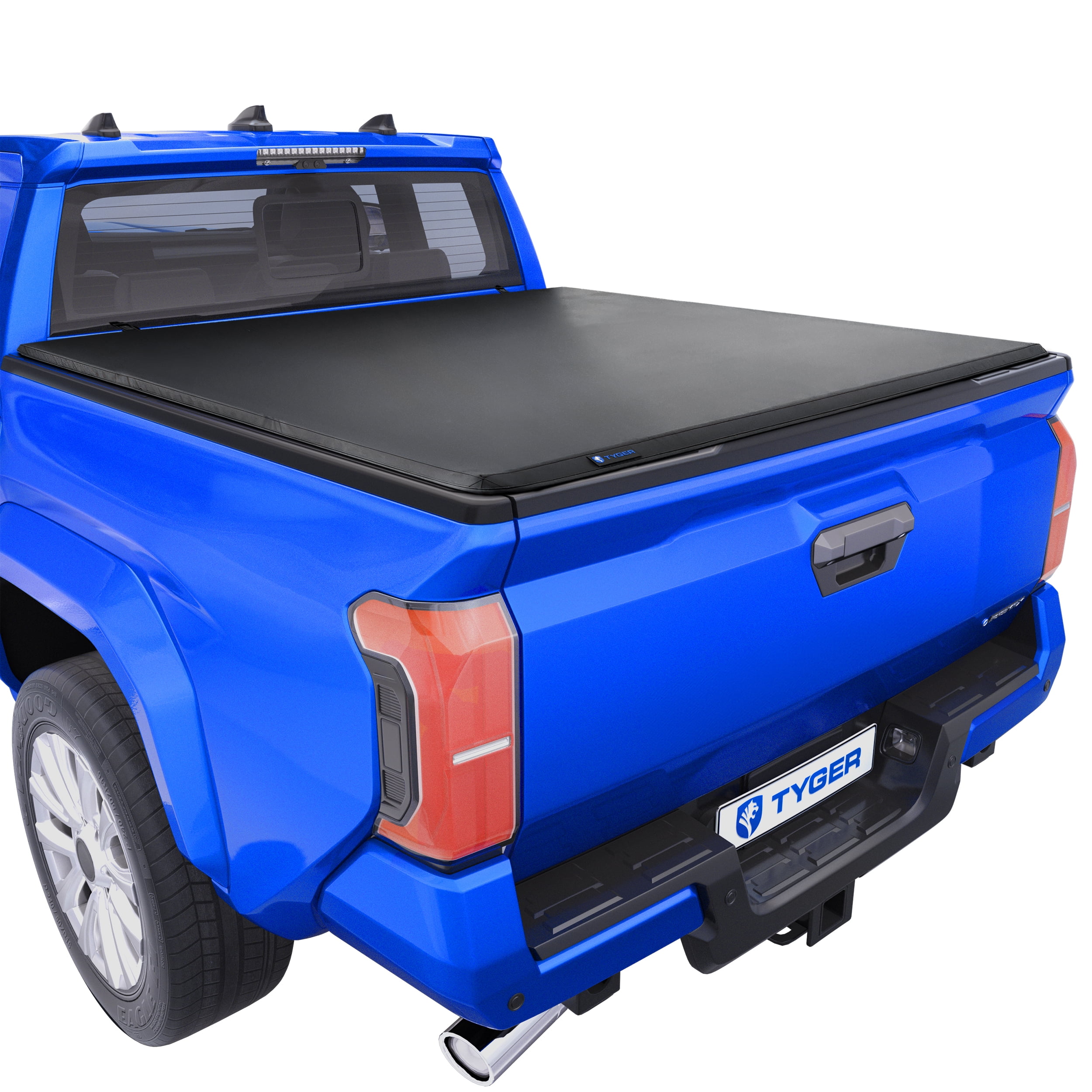 Tyger Auto T3 Soft Tri-fold Truck Bed Tonneau Cover Compatible with 2024-2025 Toyota Tacoma (Only Fits Models with Factory Deck Rail System) | 5' (60") Bed | TG-BC3T1204