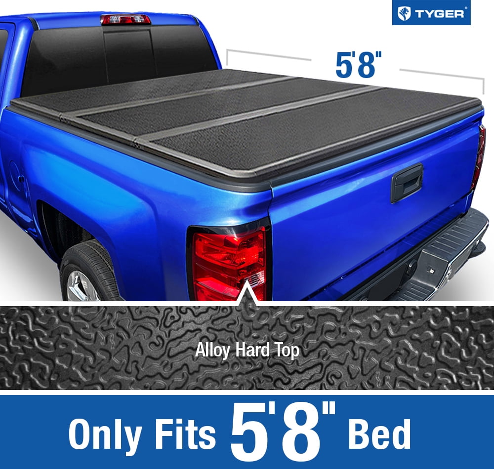 Tyger Auto T5 Alloy Hardtop Truck Bed Tonneau Cover Compatible with 2014-2018 Chevy Silverado GMC Sierra 1500; 2019 LD / Limited | 5'9" (69") Bed | TG-BC5C3006