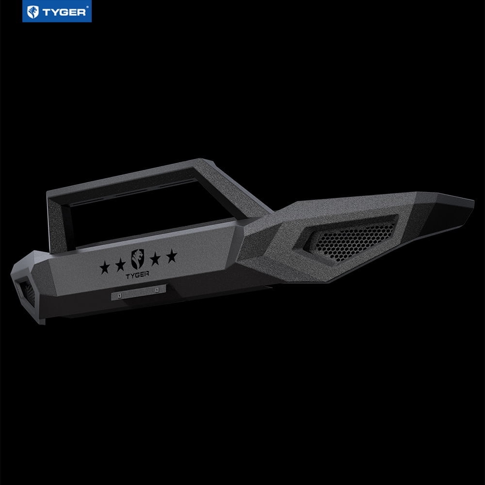 Tyger Fury Front Bumper Kit For Toyota FJ Cruiser (2007-2014) | Textured Black Rock Crawler Style