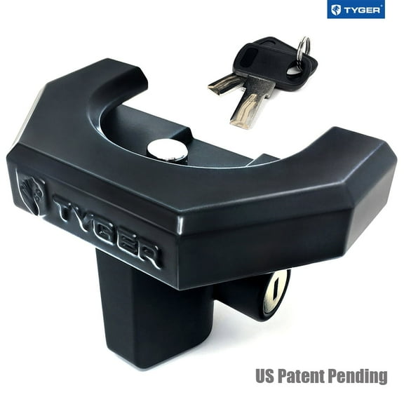 Tyger Auto TG-CL2U006B Coupler Lock For 2" Trailer Coupler (Coupler lip width < 3-3/4"; Coupler Height < 5/16"; Coupler Ball < 2-1/2")