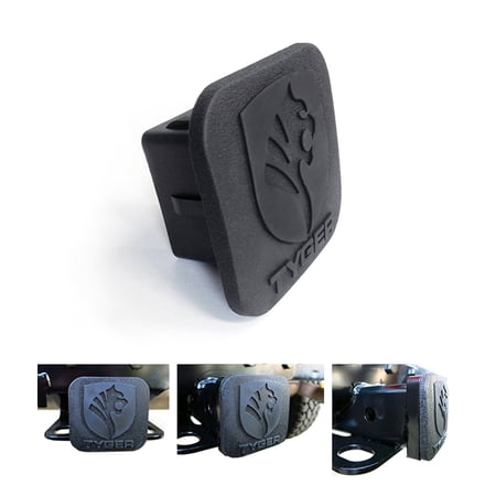 Tyger Auto TG-HC20000B New Hitch Cover Universal Fit on 2inch Towing Trailer Hitch Receiver Tube