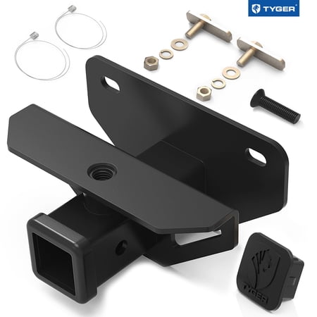 Tyger Auto Class 3 Trailer Hitch & Cover Kit TG-HC3D002B fits 2003-2018 Dodge Ram 1500; 2019-2025 Classic; 2003-2014 2500 3500 2-Inch Receiver Hitch Factory Rear Tow Hitch Towing Combo, Black