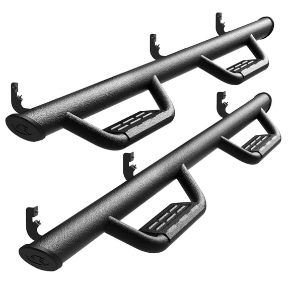 Tyger Auto Tyger Access Running Boards Compatible with 2004-2015/2017-2024 Nissan Titan; 2016-2024 Titan XD | Crew Cab | TG-AS2N24035 | Textured Black Drop Step Rail