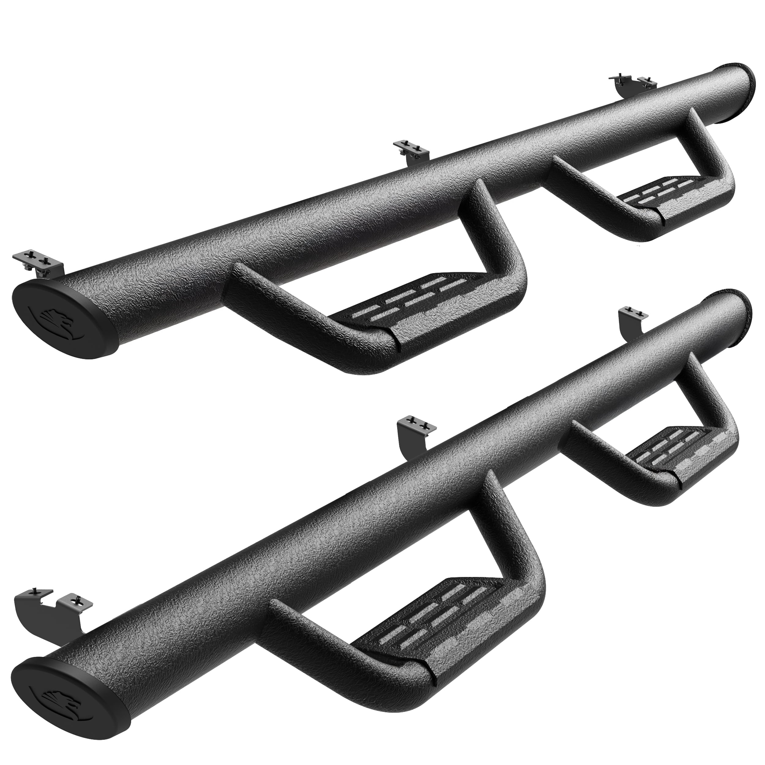 Tyger Auto Tyger Access Running Boards Compatible with 2005-2023 Toyota Tacoma | Double Cab | TG-AS2T24004 | Textured Black Drop Step Rail Running Board