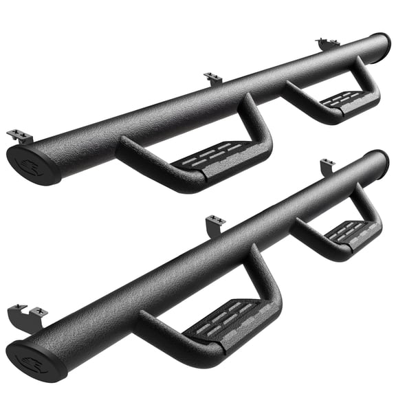 Tyger Auto Tyger Access Running Boards Compatible with 2005-2023 Toyota Tacoma | Double Cab | TG-AS2T24004 | Textured Black Drop Step Rail Running Board
