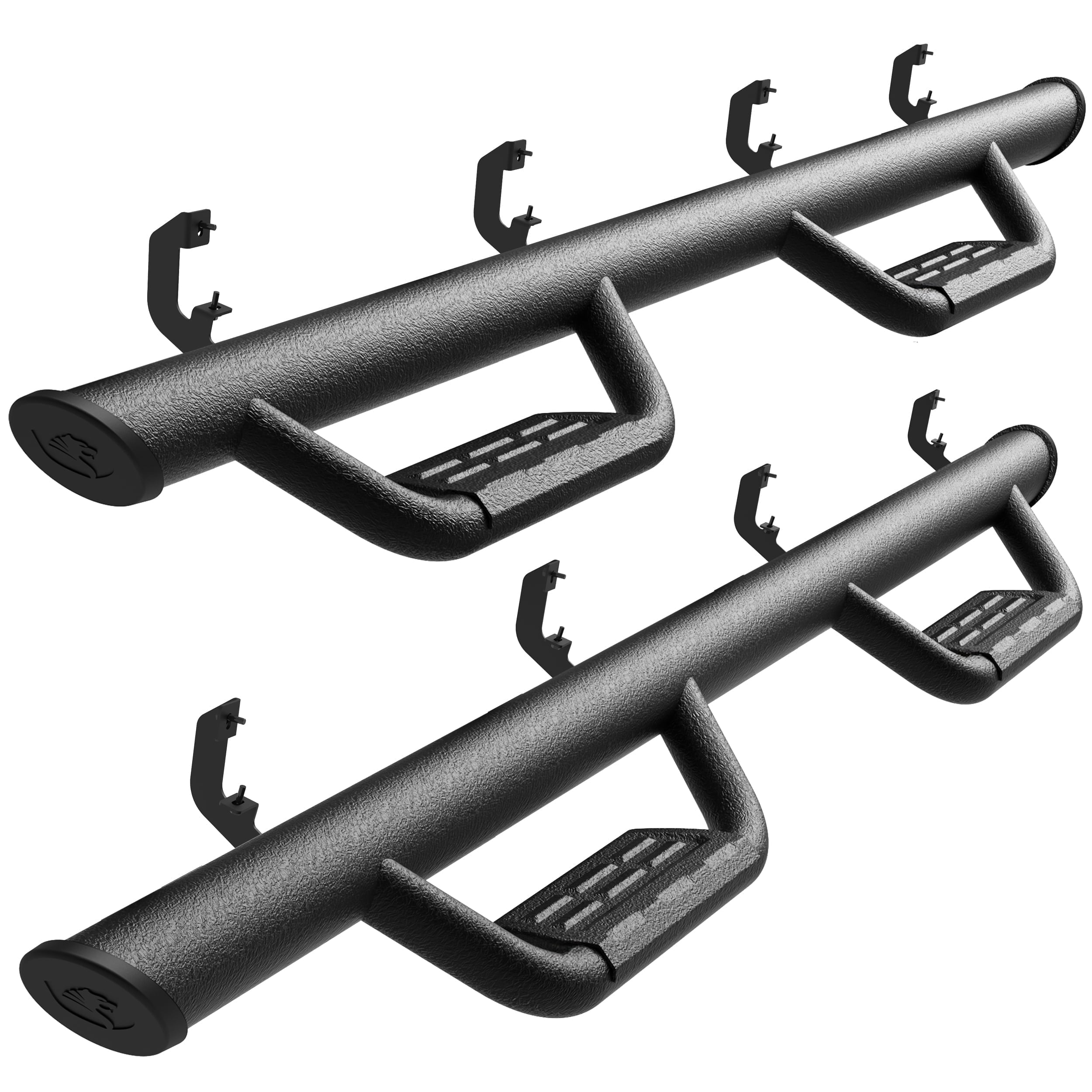 Tyger Auto Tyger Access Running Boards Compatible with 2019-2026 Chevy Silverado GMC Sierra 1500; 2020-2026 2500 3500HD | Crew Cab | TG-AS2C24001 | Textured Black Drop Step Rail