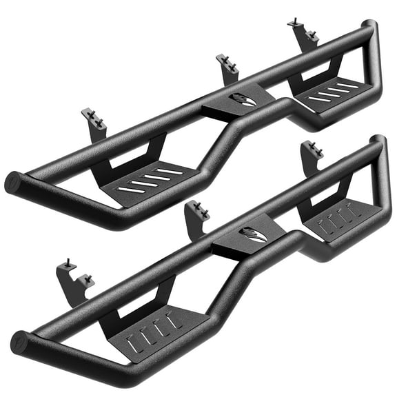 Tyger Auto Tyger Kobra Running Boards Compatible with 2024-2026 Toyota Tacoma (Fits Hybrid) | Double Cab | TG-KB2T25002 | Textured Black Drop Step Rail