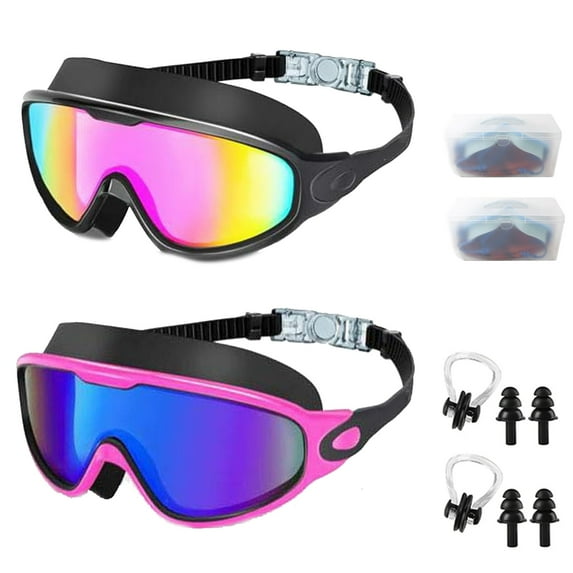 Tyglobal Swim Goggles for Adults, Wide View Anti Fog&UV Swimming Goggles for Audlt Kids, No Leaking Swim Glasses