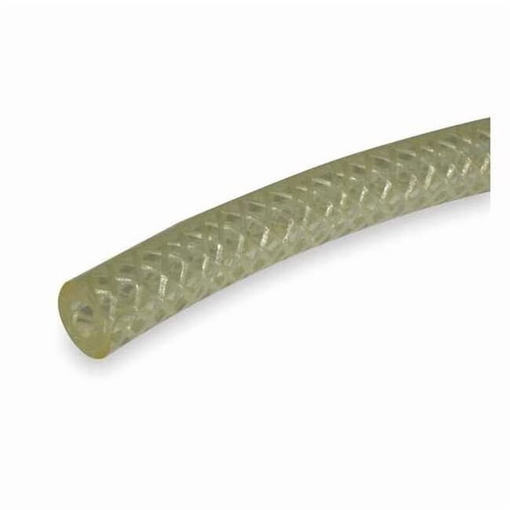 Tygon Tubing,Braided,Poly,5/8 In,Clear AZY02046
