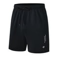 thumbnail image 1 of Tyhengta Men's Athletic Shorts Basketball Workout Gym Quick Dry Shorts Lightweight Mesh Running Shorts Tennis Black L, 1 of 4