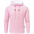 thumbnail image 1 of Tyhengta Men's Casual Pullover Hoodies Long Sleeve Hooded Sweatshirts Pink XL, 1 of 8