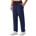thumbnail image 1 of Tyhengta Men's Sweatpants Athletic Open Bottom Running Casual Sweatpants Straight Leg Pants with Pockets Navy Blue XL, 1 of 7