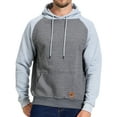 thumbnail image 1 of Tyhengta Men's Hoodies Pullover Plaid Jacquard Hoodie Long Sleeve Casual Drawstring Sweatshirts with Pocket Grey/Lightgrey S, 1 of 9
