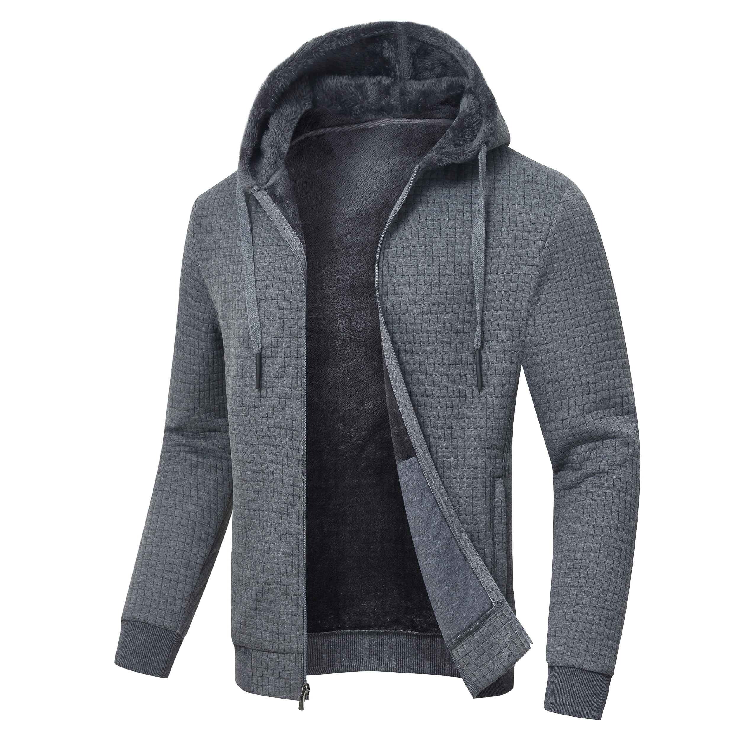 Tyhengta Mens Jacquard PlaidCloth Heavy Fleece Jamaica