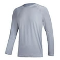 thumbnail image 1 of Tyhengta Men's Long Sleeve Swim Shirts Rashguard UPF 50+ UV Sun Protection Shirt Athletic Workout Running Hiking T-Shirt Swimwear LightGray M, 1 of 8