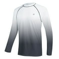 thumbnail image 1 of Tyhengta Men's Long Sleeve Swim Shirts Rashguard UPF 50+ UV Sun Protection Shirt Athletic Workout Running Hiking T-Shirt Swimwear White Gradient Grey 3XL, 1 of 8