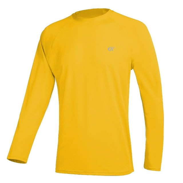 Tyhengta Men's Long Sleeve Swim Shirts Rashguard UPF 50+ UV Sun
