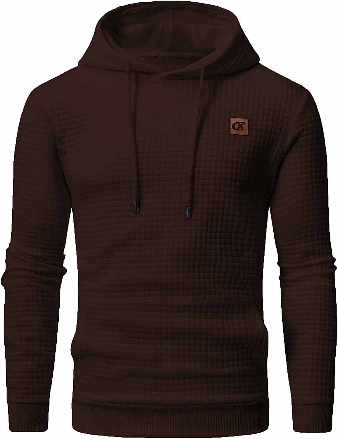 Fuchsia Plaid Men's Heavyweight Sleeveless Hoodie