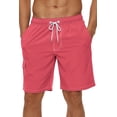 thumbnail image 1 of Tyhengta Men's Quick Dry Swim Trunks Mesh Lining Beach Board Shorts with Pockets WatermelonRed M, 1 of 8