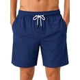 thumbnail image 1 of Tyhengta Men's Swim Trunks Quick Dry Beach Shorts with Zipper Pockets and Mesh Lining Royal blue 36, 1 of 5