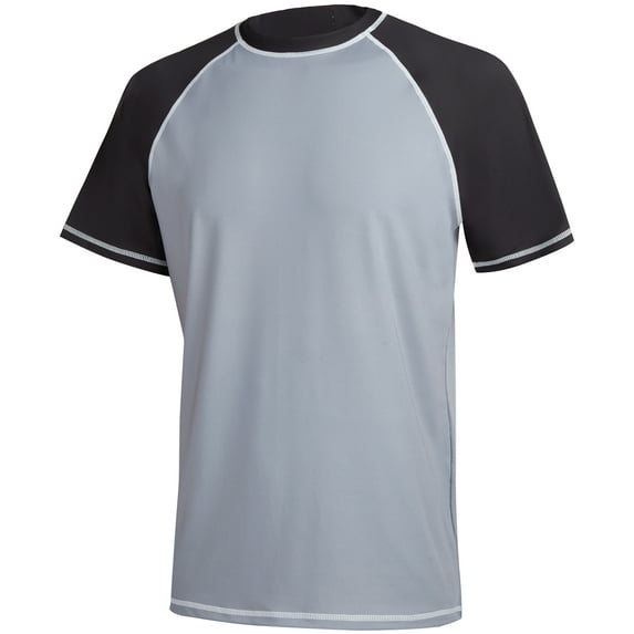 Tyhengta Men's T-Shirt Swim Tee Short Sleeve Running Shirt Swimwear Swim Hiking Workout Shirt