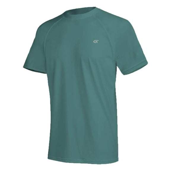 Tyhengta Men's T-Shirt Swim Tee Short Sleeve Running Shirt Swimwear Swim Hiking Workout Shirt