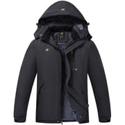 Tyhengta Mens Waterproof Ski Snowboard Jacket Windproof Winter Snow Coat Carbon Gray M