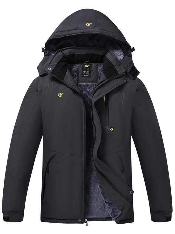 Mens Waterproof Ski Snowboard Jacket Windproof Winter Snow Coat Carbon Gray XXXL