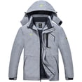 thumbnail image 1 of Tyhengta Mens Waterproof Ski Snowboard Jacket Windproof Winter Mountain Snow Coat Cation Lightgray XL, 1 of 8