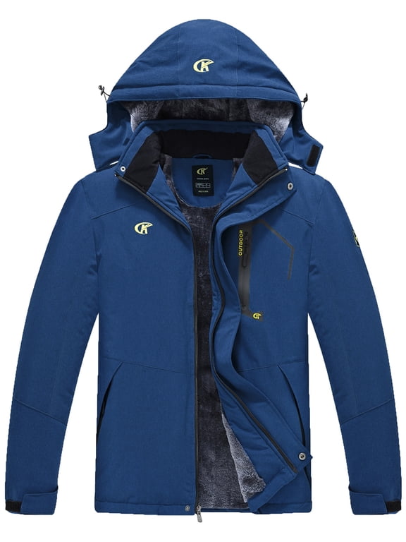 Mens Waterproof Ski Snowboard Jacket Windproof Winter Mountain Snow Coat Cation Royalblue L