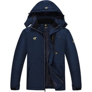 Tyhengta Mens Waterproof Ski Snowboard Jacket Windproof Winter Mountain Snow Coat Navy XL