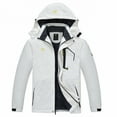 thumbnail image 1 of Tyhengta Men's Waterproof Ski Jacket Warm Winter Snow Coat Mountain Windbreaker Hooded Raincoat White L, 1 of 8