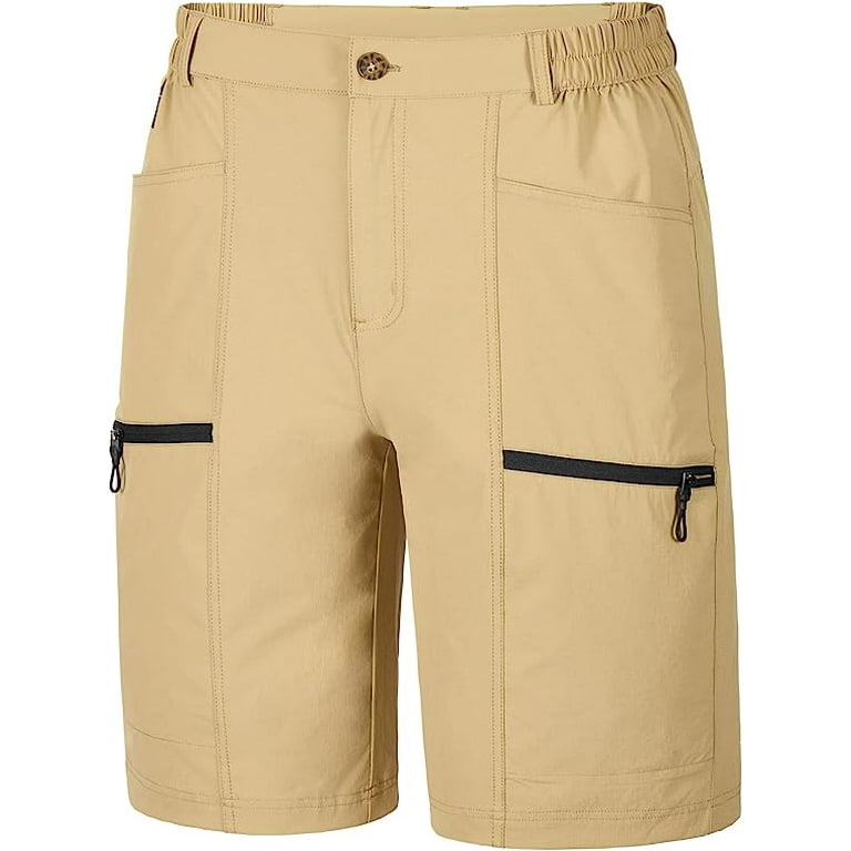 Tyhengta Mens Hiking Cargo Shorts Quick-Dry Outdoor Golf Short Fishing  Short for Men with Multipocket Darkkhaki XL