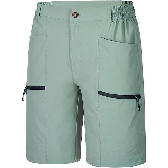 Tyhengta Mens Hiking Cargo Shorts Quick-Dry Outdoor Golf Short Fishing Short for Men with Multipocket Greygreen XXL