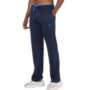 Tyhengta Mens Pants Athletic Open Bottom Running Pants Mesh Mens Sweatpants with Pockets Blue L