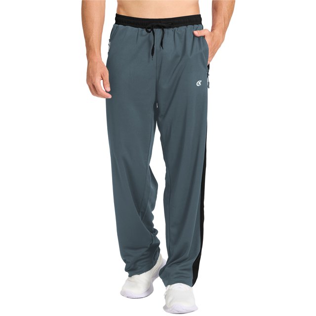 Tyhengta Mens Pants Athletic Open Bottom Running Pants Mesh Mens