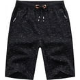 thumbnail image 1 of Tyhengta Mens Shorts Casual Drawstring Zipper Pockets Elastic Waist Duanran HEI 38, 1 of 7