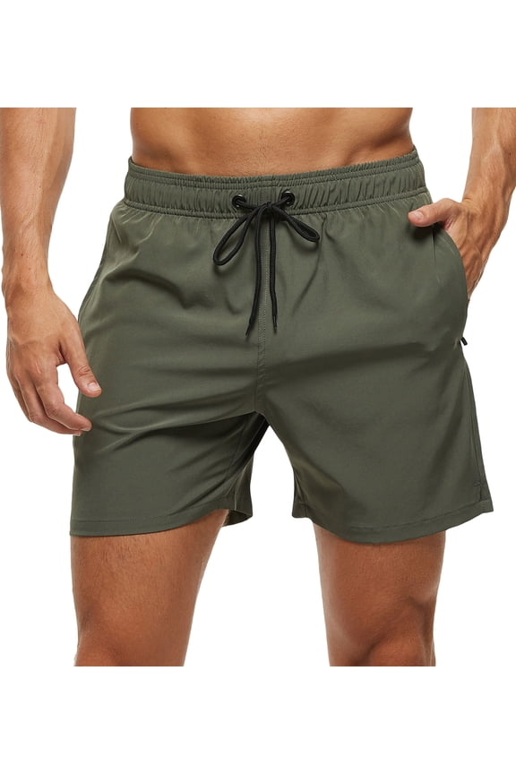 Tyhengta Quick-Dry Exterior Pocket Beach Shorts Swimwear Bottoms (Men's)