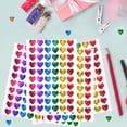 thumbnail image 1 of Tyidzon 10Pcs Heart Stickers, Glitter Tiny Hearts Sticker for Kids, Use for Valentines Day Love Decorations, Award Charts, Scrapbooking Crafts, Student Planner, 1 of 7