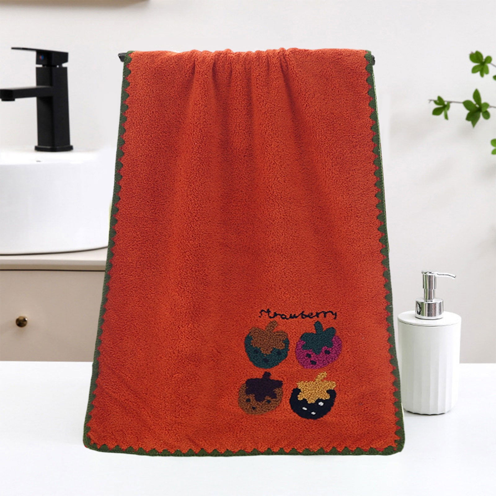 Tyidzon 13 x 29 Inch Towels for Bathroom Hotel Spa Quality Washcloth - Highly Absorbent - Soft ...