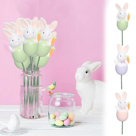 Tyidzon 14 Inch Easter Egg Tree Branches, Artificial Easter Bunny Egg Decorations for Home Party Vase Flower Arrangement Decor, Pink