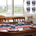 thumbnail image 1 of Tyidzon 20Pc Independence Day Paper Cups American Flag Patriotic Party Supplies Disposable Dinnerware for Veterans Day Election Day 4th of July Decorations, 1 of 6