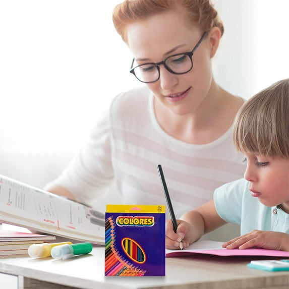 Tyidzon 24-Color Artist Colored Pencils Set for Adult Coloring Books, Color Pencils for Sketching Shading Blending Crafting, Gift Tin Box for Beginners Kid