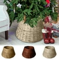 thumbnail image 1 of Tyidzon 24 Inch Christmas Tree Collar Large to Small Christmas Tree, Woven Christmas Tree Ring Rustic Holiday Decorations, Base Cover for Christmas Tree, 1 of 6