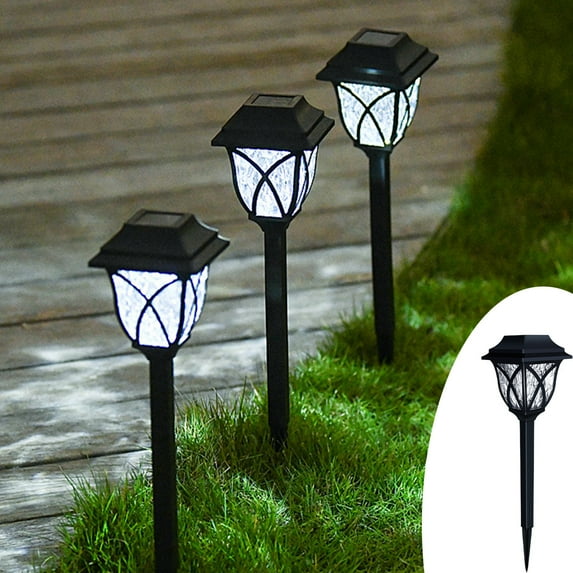 Tyidzon 2Pc Solar Lights Outdoor Waterproof Dusk to Dawn up to 10 Hrs Solar Powered Outdoor Pathway Garden Lights Auto On/Off, LED Landscape Lighting Decorative for Walkway Patio Yard