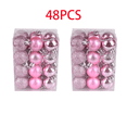 thumbnail image 1 of Tyidzon 48Pc Christmas Balls Shatterproof Christmas Ornaments with String, 30Mm Hanging Christmas Ball Ornamnets for Xmas Tree Holiday Wedding Party Home Decor, 1 of 4