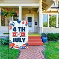 thumbnail image 1 of Tyidzon 4Th of July Independence Day Garden Flag 12x18 inch Double-Sided "4Th of July", Linen, Fade-Resistant Water-Repellent, Reinforced Sleeve for Yard Front Porch Party, 1 of 5
