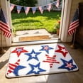 thumbnail image 1 of Tyidzon 4th of July Bathroom Rugs, Patriotic Bath Mat 20x32 inch Non Slip Washable Red White Blue Rug for Independence Day Decor, 1 of 3